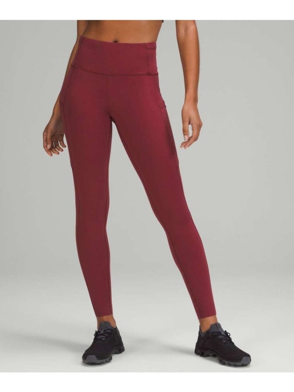 Lululemon women's 14 mulled wine fast and free high rise tight leggings athletic